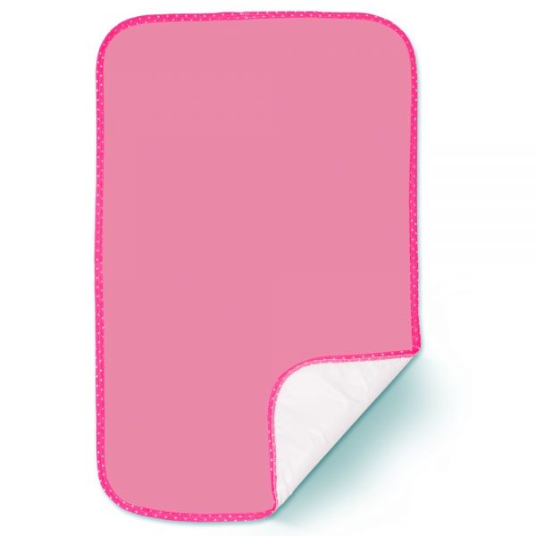 Cambiador acolchado para bebé, color rosa, 70X42 cm.