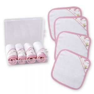 Set de pañitos multiusos babitas rosa en caja